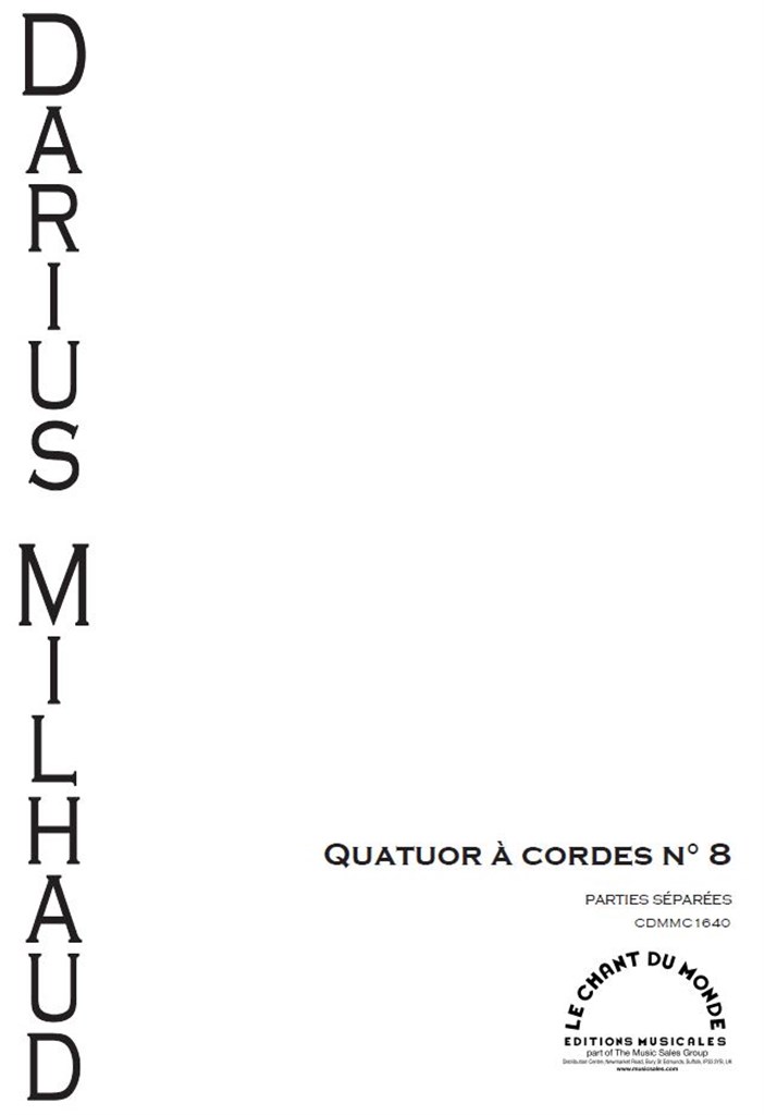 Huitième Quatuor à Cordes
