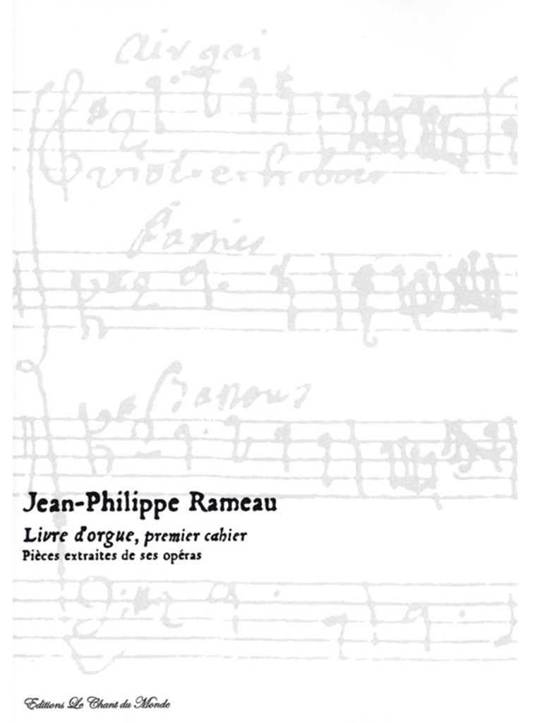 Livre D'Orgue Premier Cahier Book 1