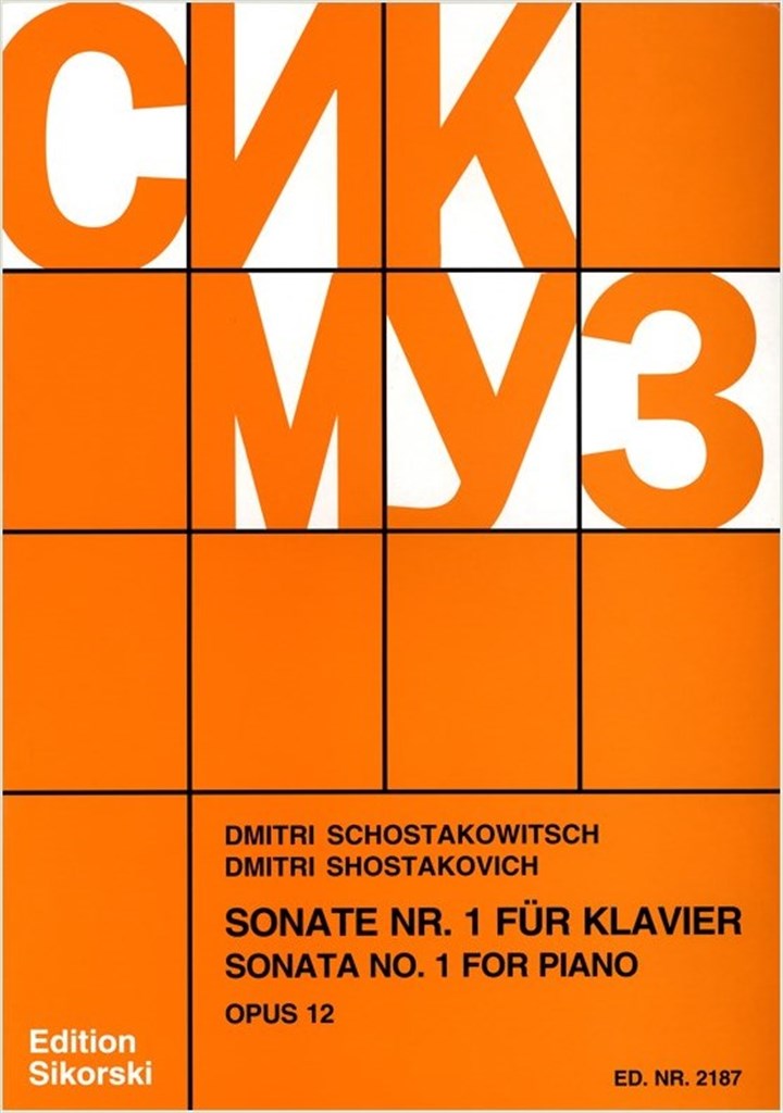 Sonate No 1 Op 12