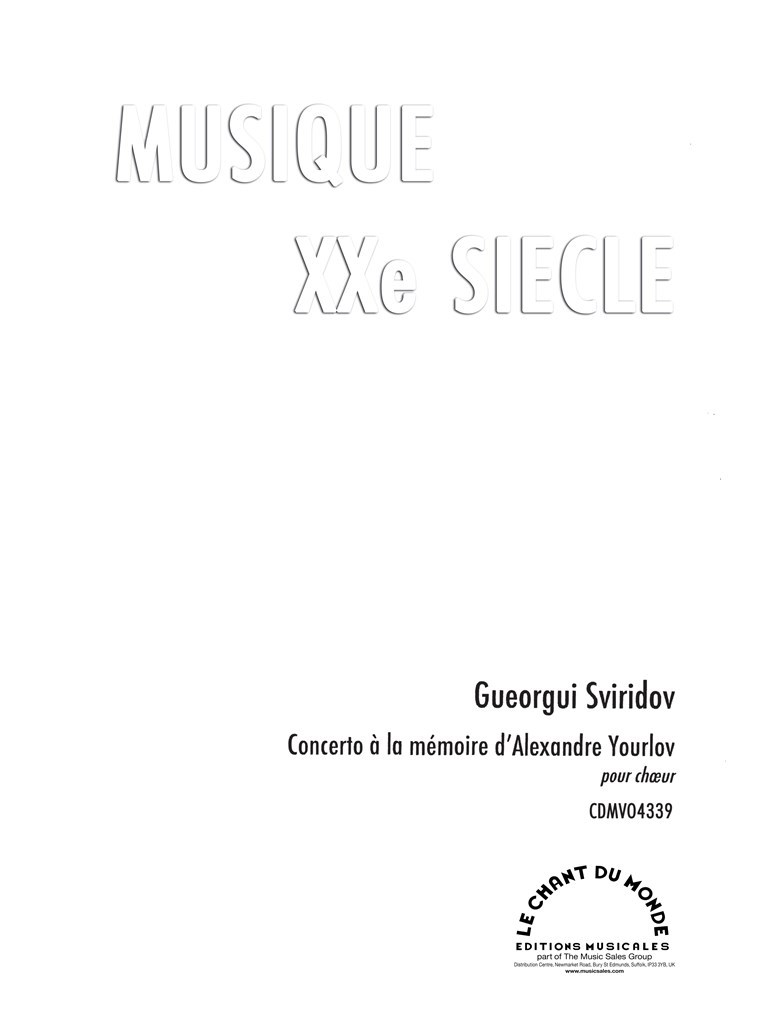Concerto à La Mémoire d'Alexandre Yourlov