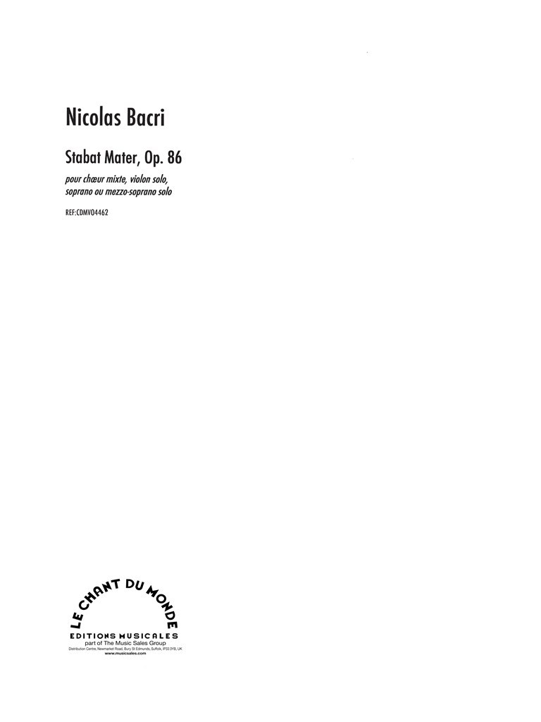 Stabat Mater, Op. 86