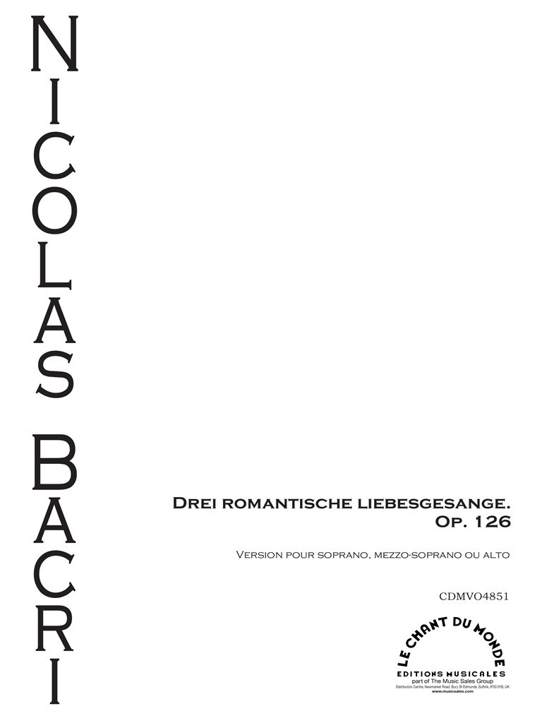 Drei Romantische Liebesgesange