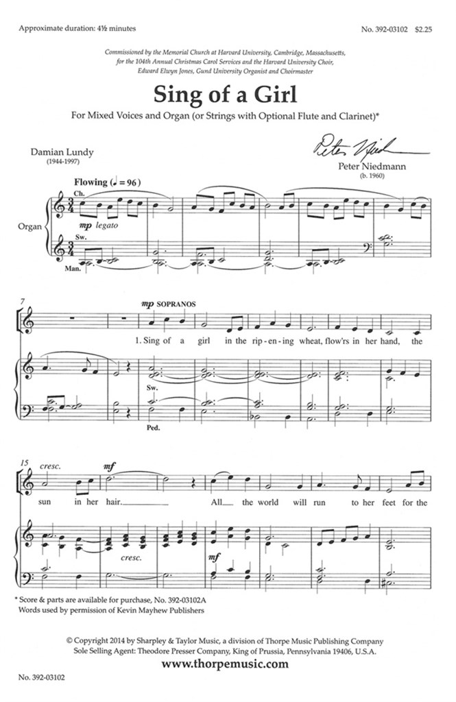 Sing of a Girl