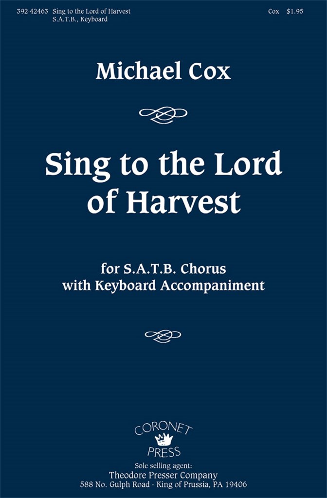 Sing To The Lord Of Harvest