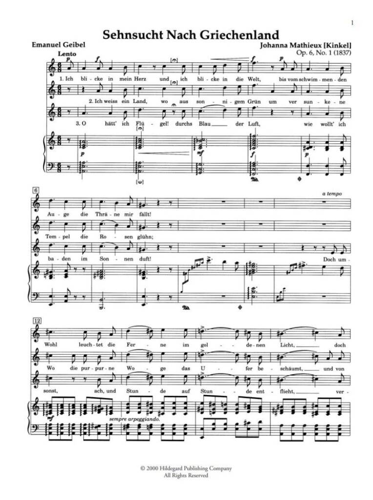 Lieder Vol. I