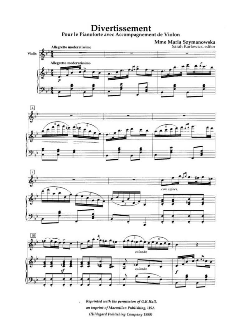 Divertissement Pour Le Piano