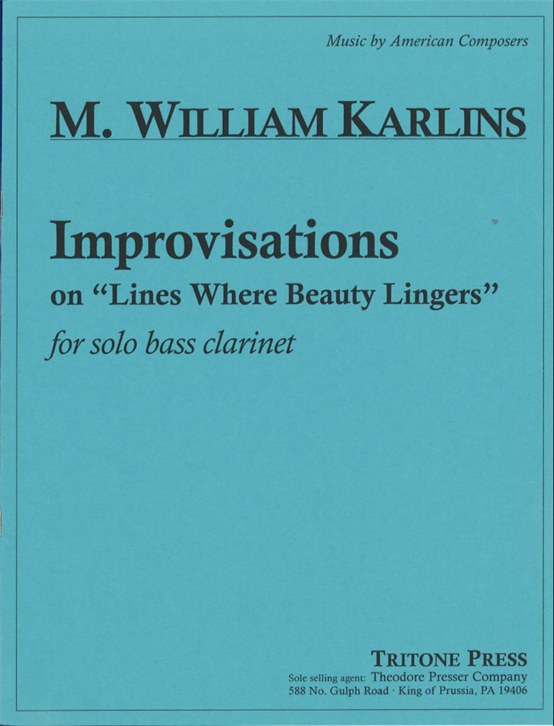 Improvisations On Lines - B.Cl.