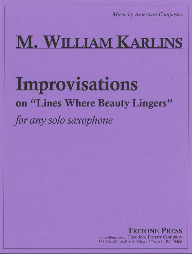 Improvisations On Lines - Sax