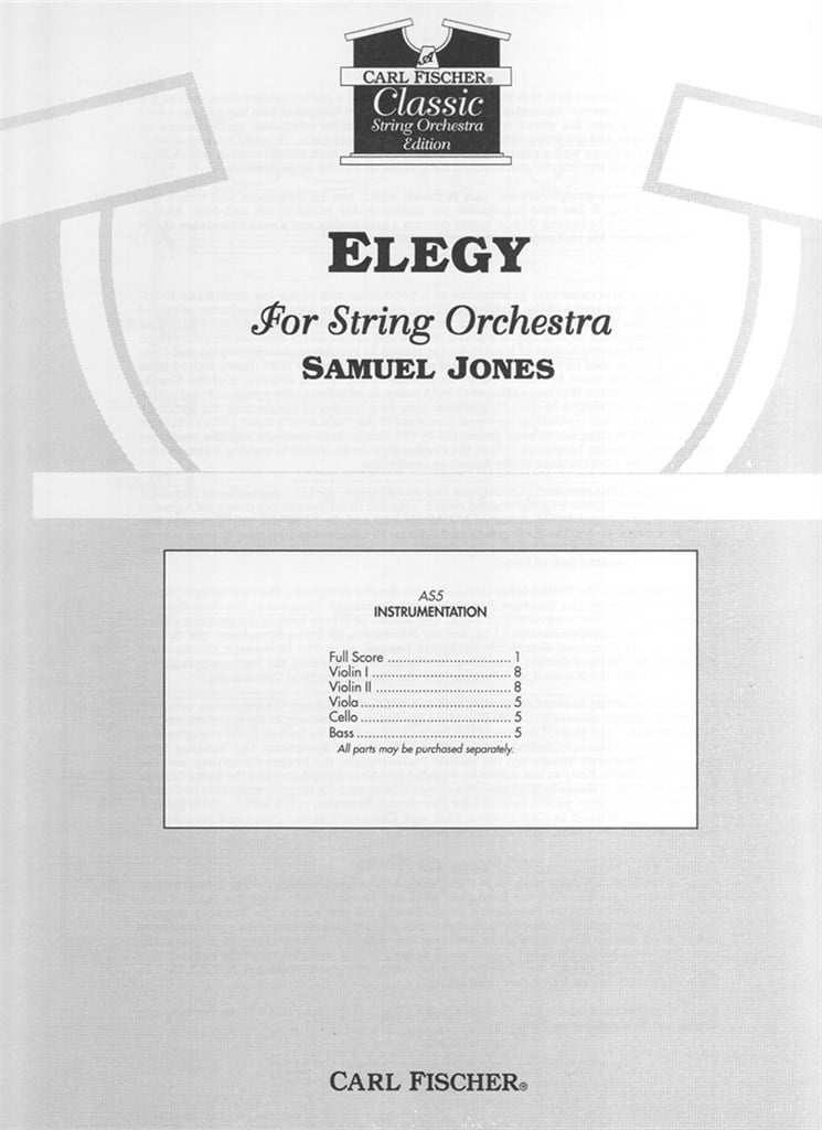Elegy for String Orchestra
