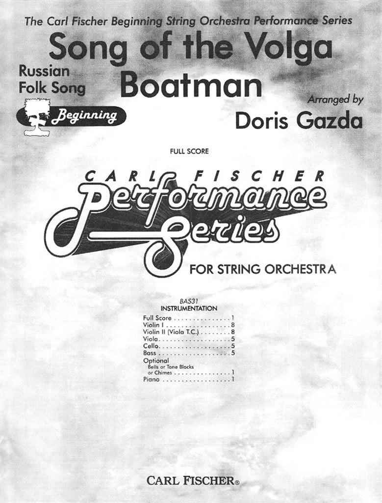 Song Of The Volga Boatman