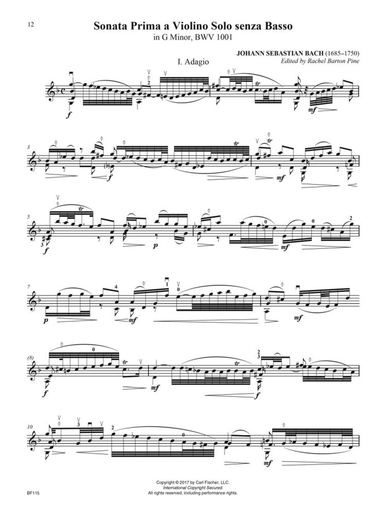 Six Sonatas and Partitas for Violin Alone