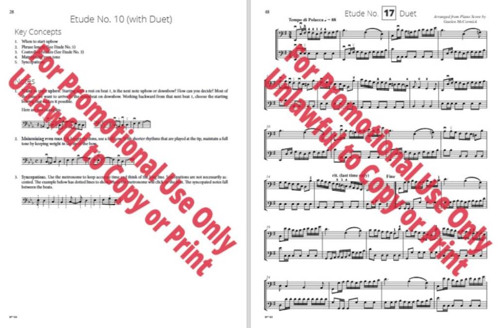 30 Etudes for Bass