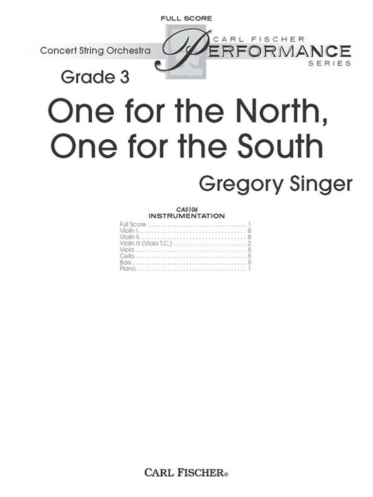 One For The North, One For The South