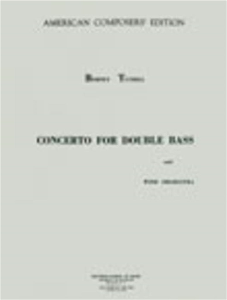 Concerto Double Bass and Wind Orchestra, Op. 45
