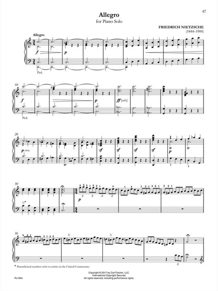 Selected Works For Piano