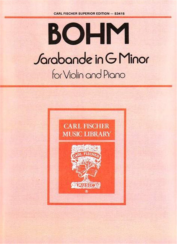 Sarabande In G Minor