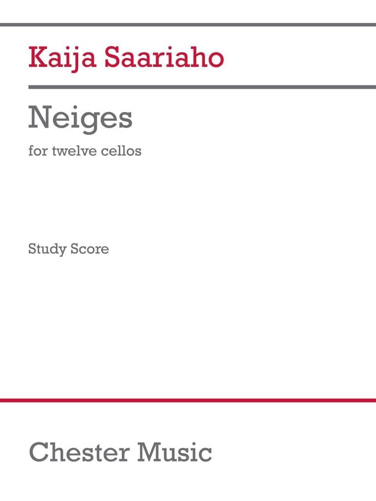Neiges (version for twelve cellists)