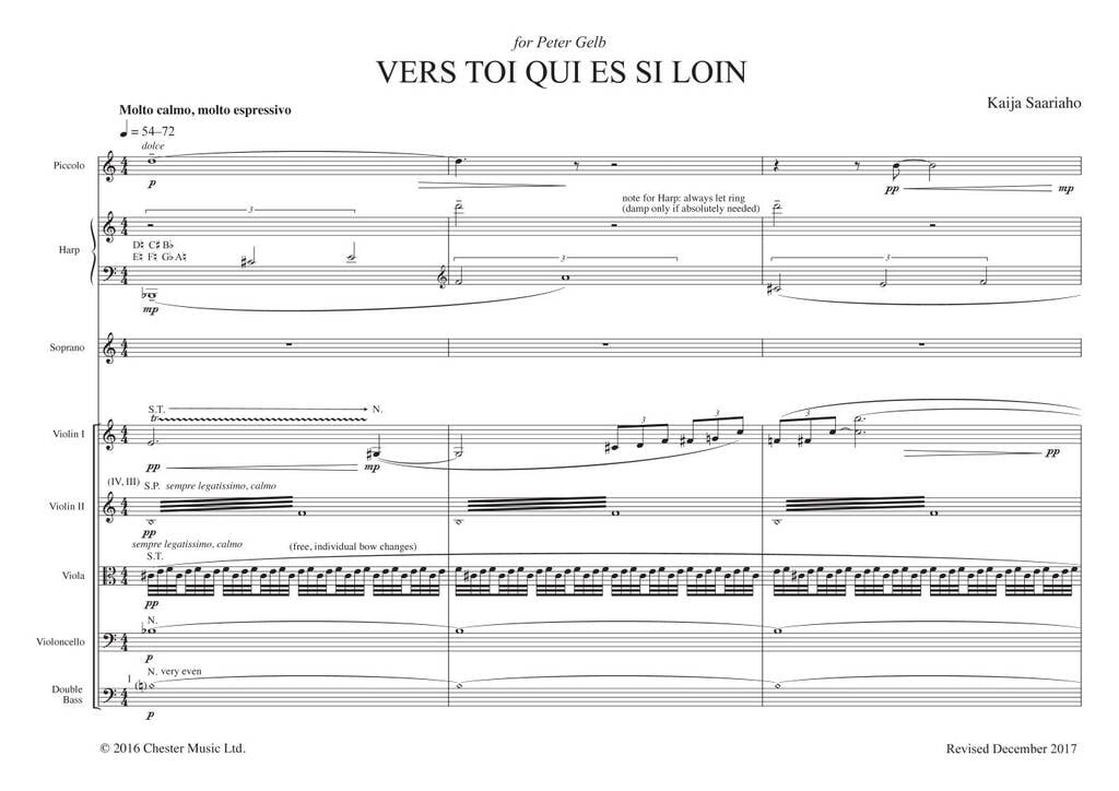 Vers toi qui es si loin (soprano version)