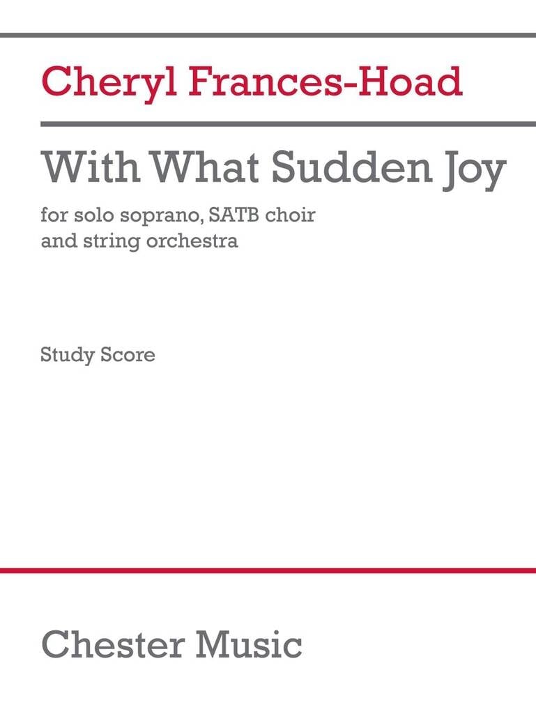 With What Sudden Joy