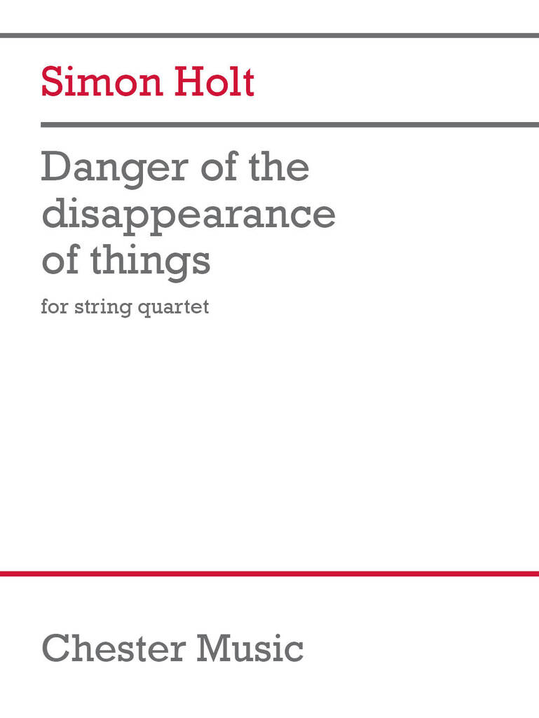 Danger of the disappearance of things