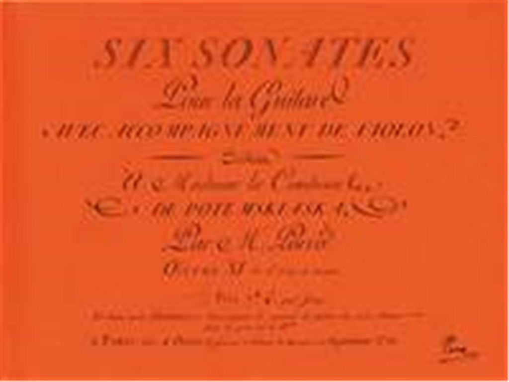6 Sonaten Op. 11 Facsimil