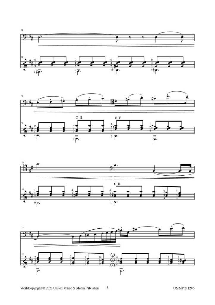 Elegia in Re for Guitar and Double Bass