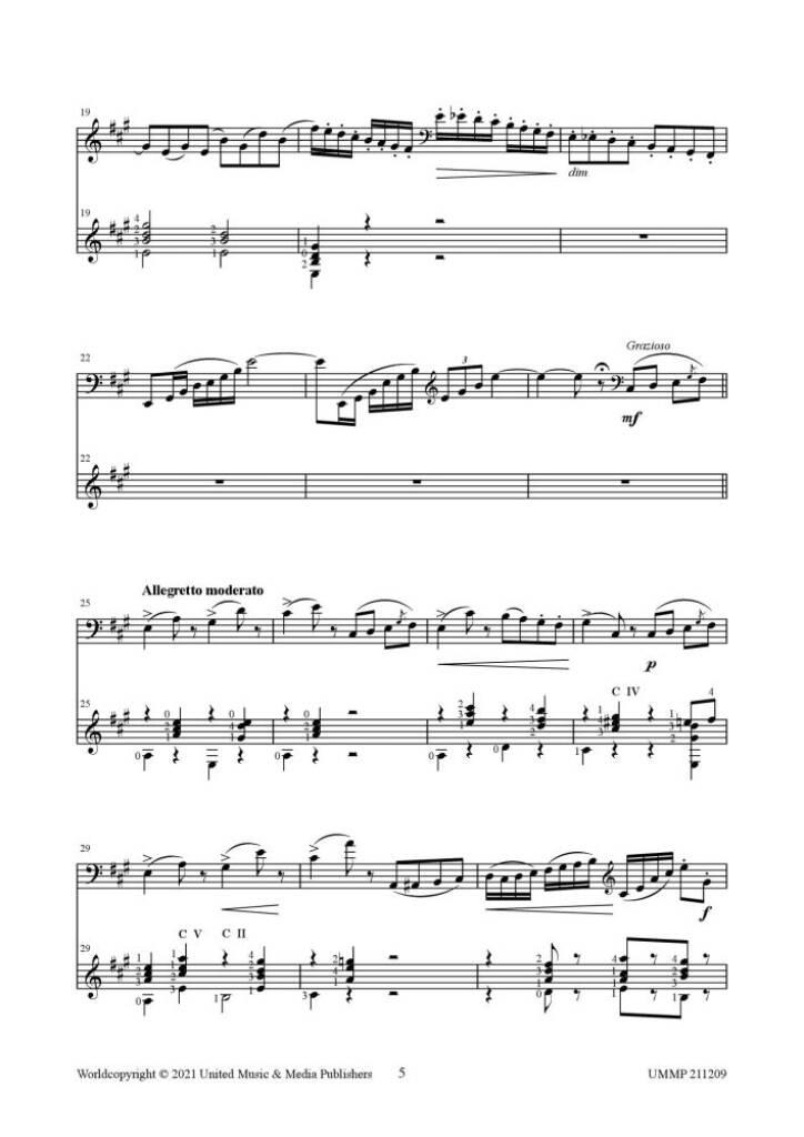 Introduzione e Gavotte for Guitar and Double Bass