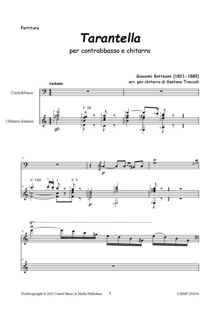 Tarantella for Guitar and Double Bass