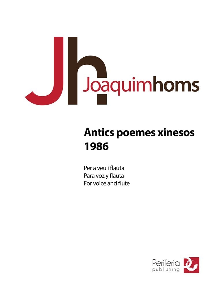 Antics poemes xinesos - 1986 for Voice and Flute