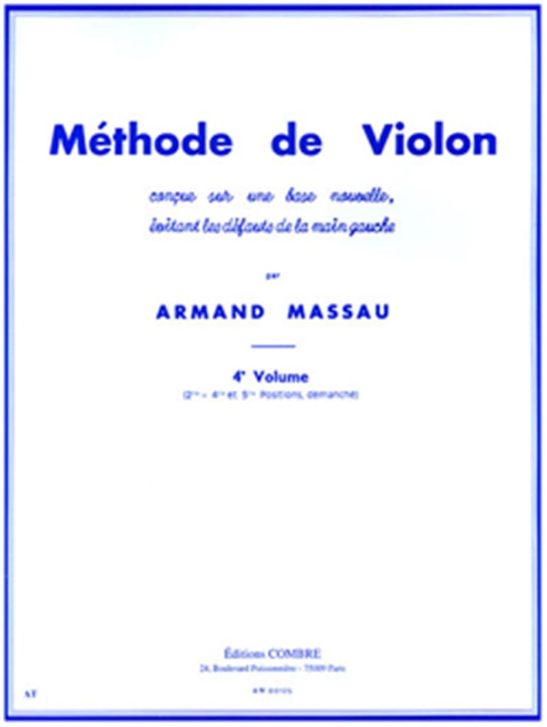 Méthode de violon Vol.4 (2e, 4e et 5e positions)