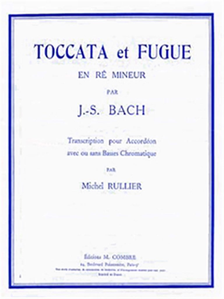 Toccata et Fugue en ré min.