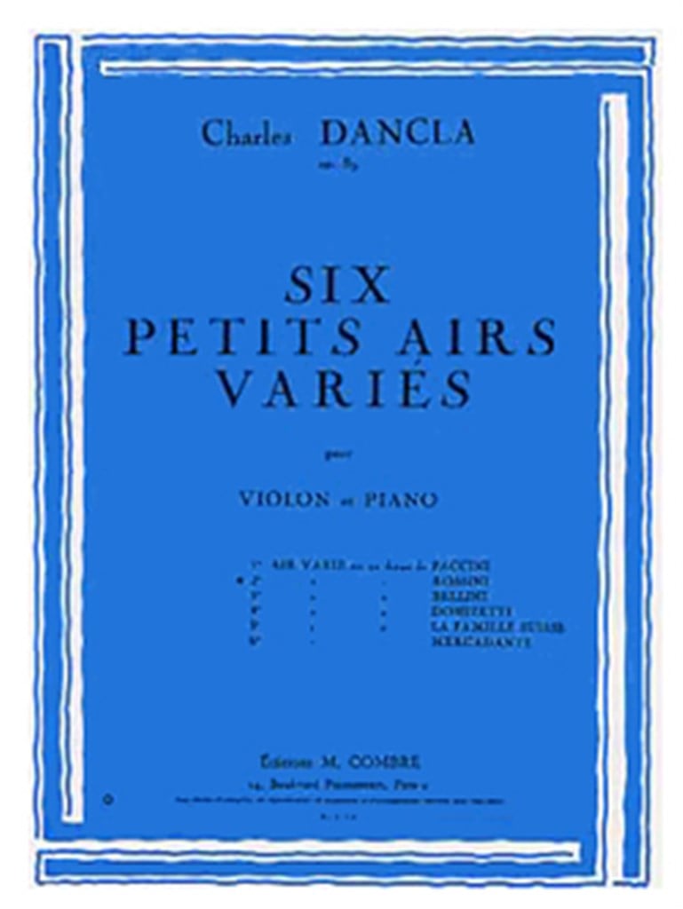 Air varié n°2 sur un thème de Rossini Op.89
