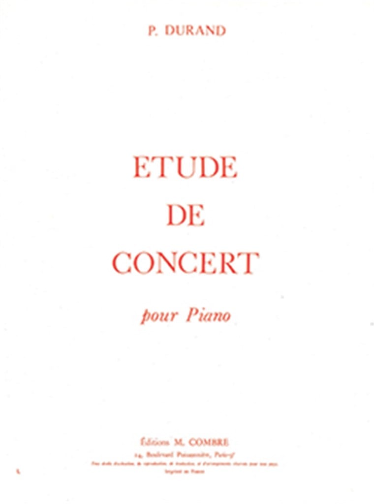 Etude de concert