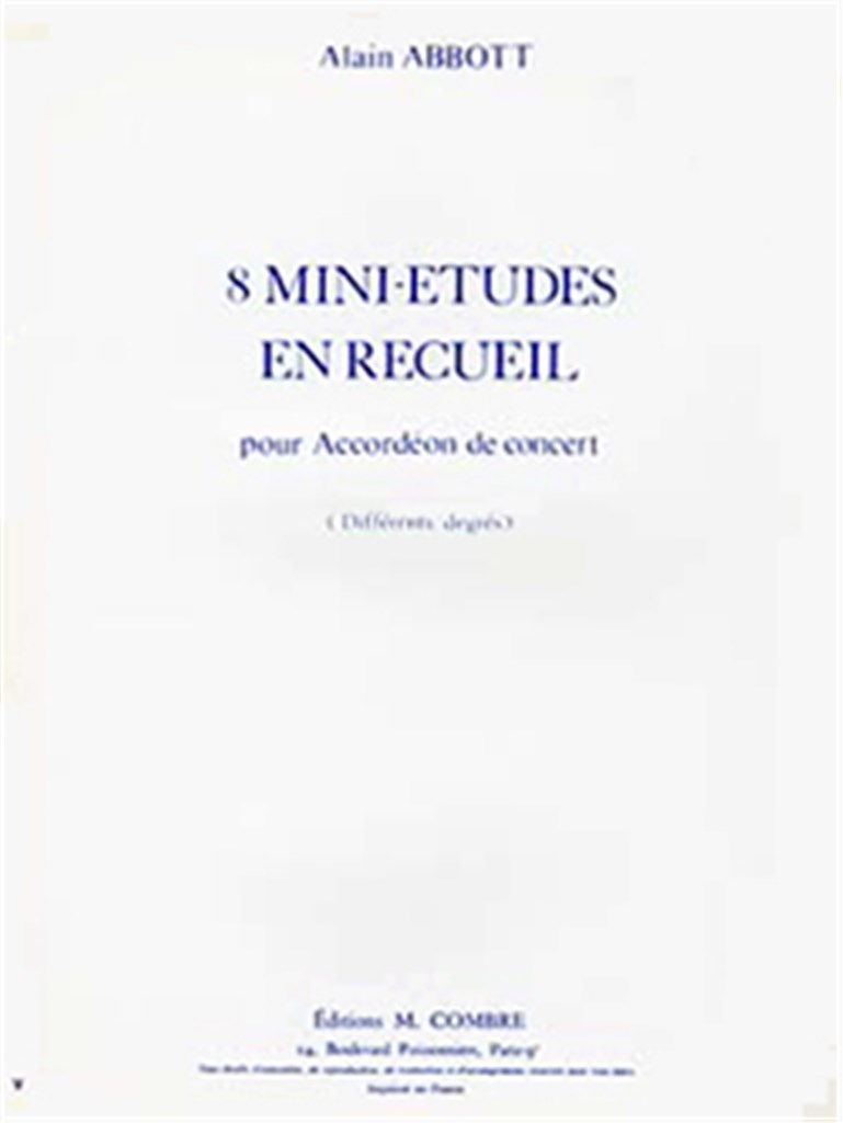 Mini études (8) Vol.1 (1 à 8)