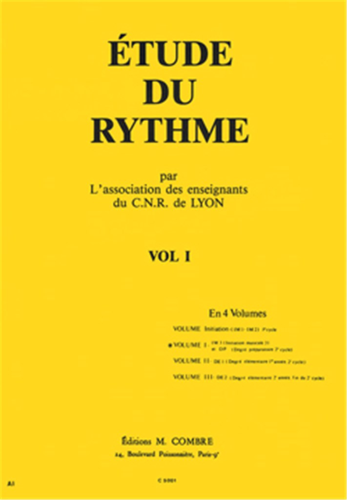 C.N.R. de Lyon - Etude du rythme Vol.1