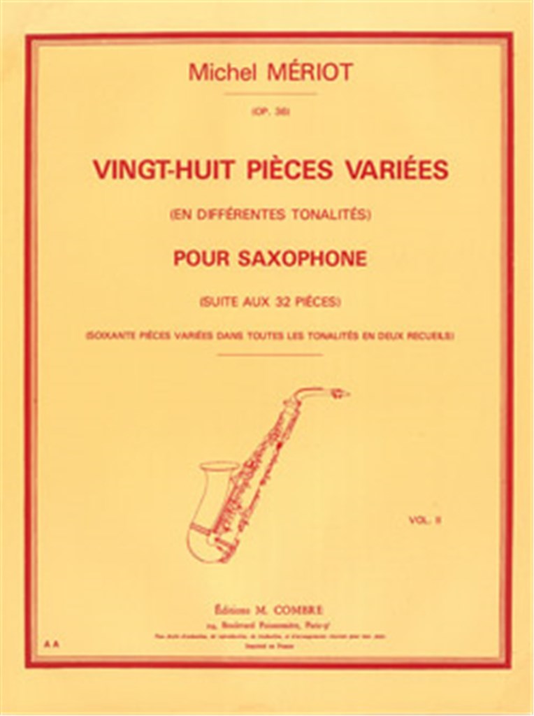 Pièces variées (28) Vol.2 différentes tonalités