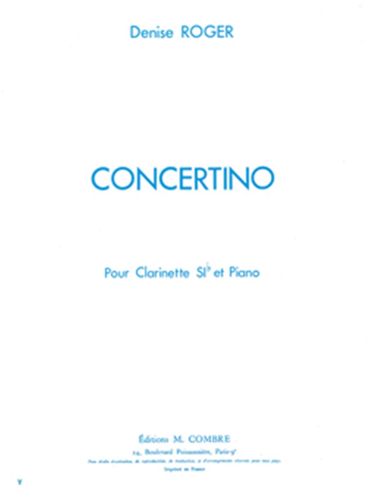 Concertino pour clarinette