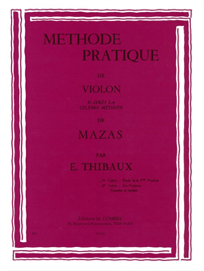 Méthode d'après Mazas Vol.1