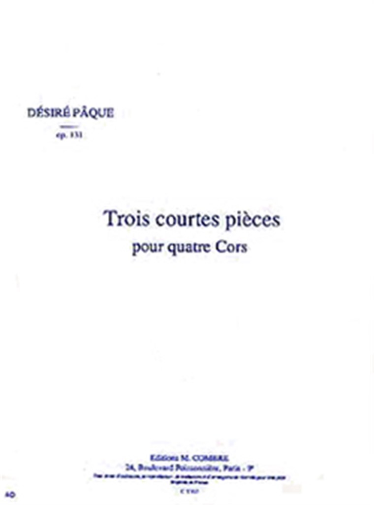 Courtes pièces (3) Op.131