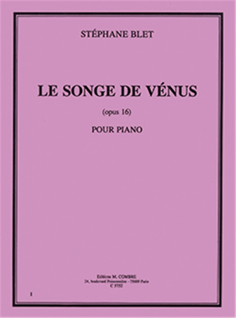 Le Songe de vénus Op.16