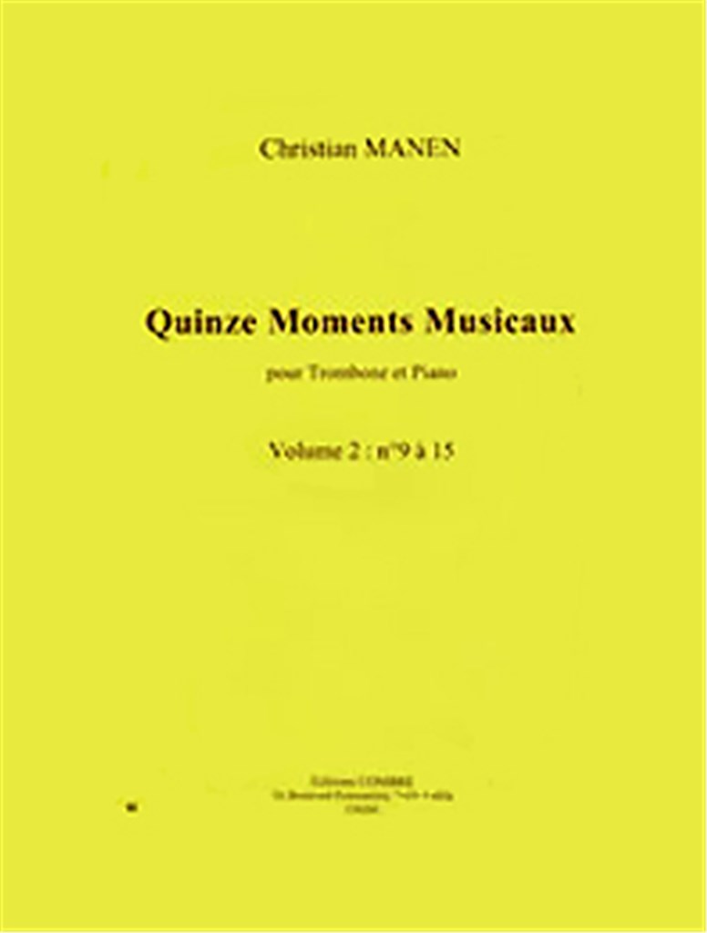 Moments musicaux (15) Vol.2 n°9 à15