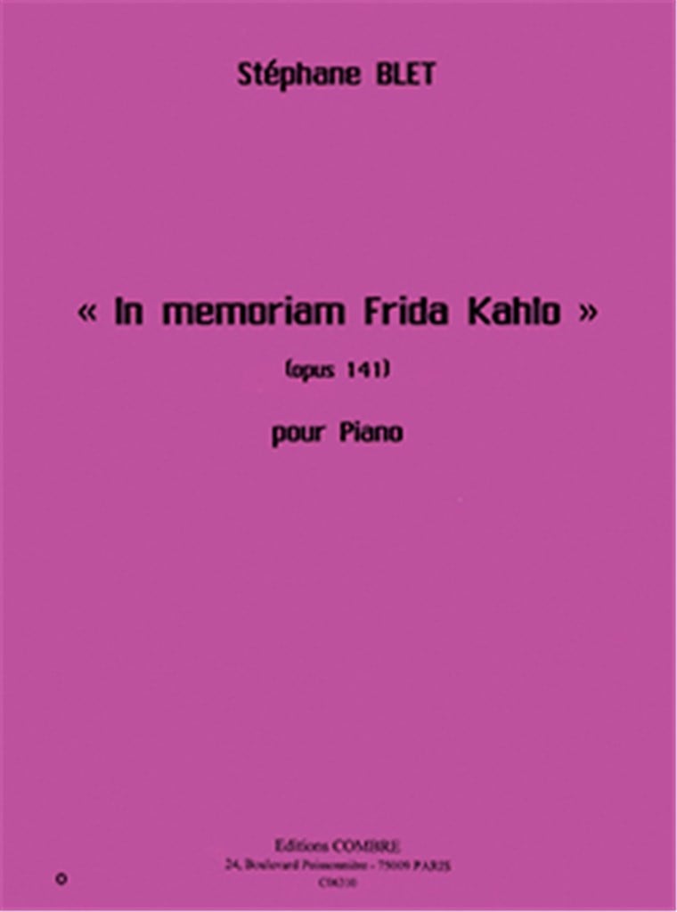 In memoriam Frida Kahlo Op.141