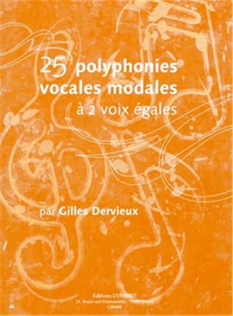 Polyphonies vocales modales (25) à 2 voix égales