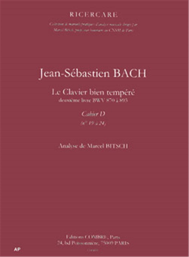Le Clavier bien tempéré Vol.2 cahier D n°19 à 24