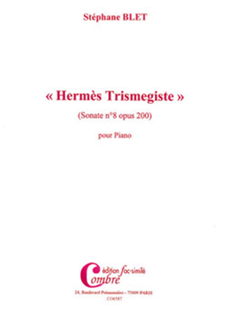 Sonate n°8 Op.200 Hermès Trimegiste (fac-simile)