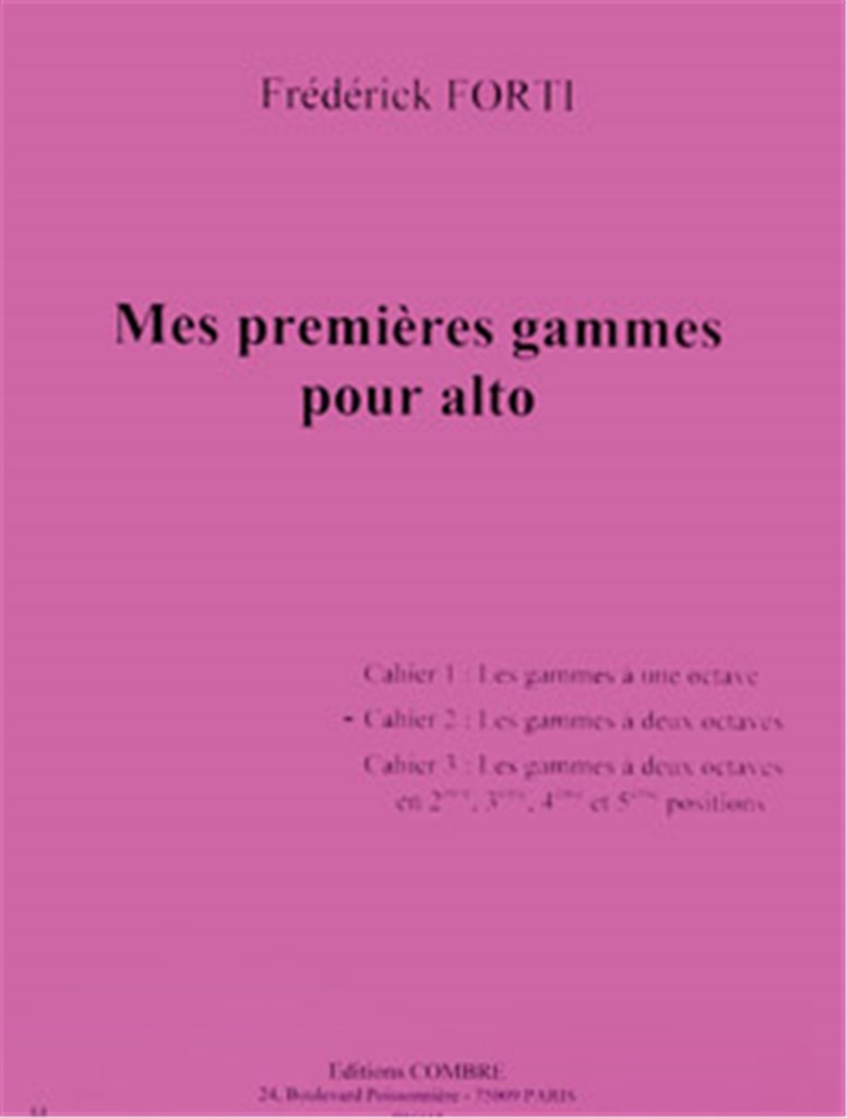 Mes premières gammes pour alto