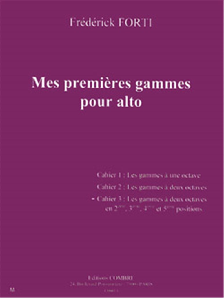 Mes premières gammes pour alto