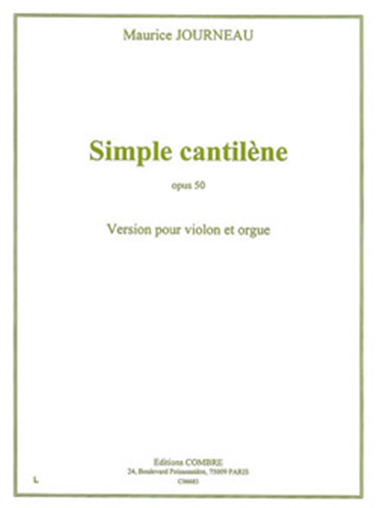 Simple cantilène Op.50