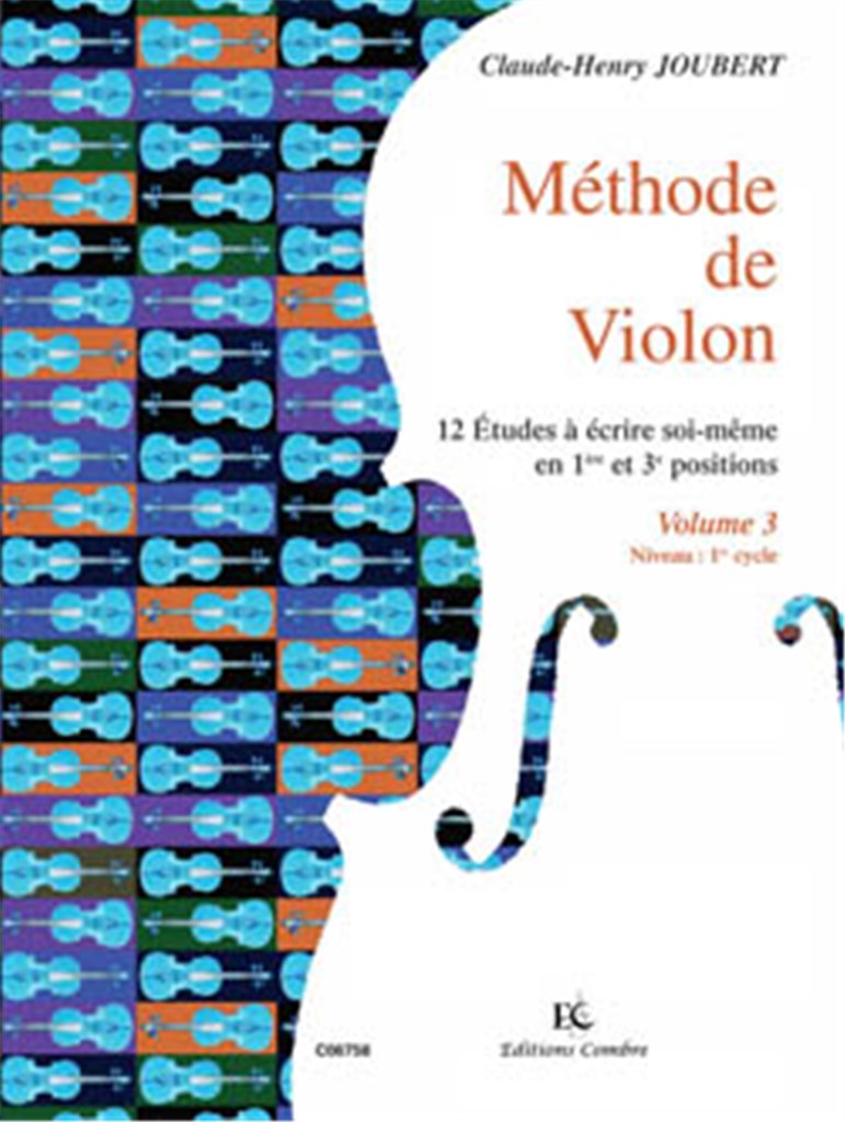 Méthode de violon Vol.3 : 12 études à écrire soi
