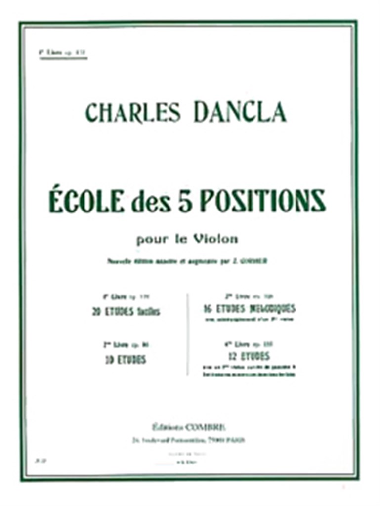 Ecole 5 positions Vol.1 Op.122 (20 études faciles)
